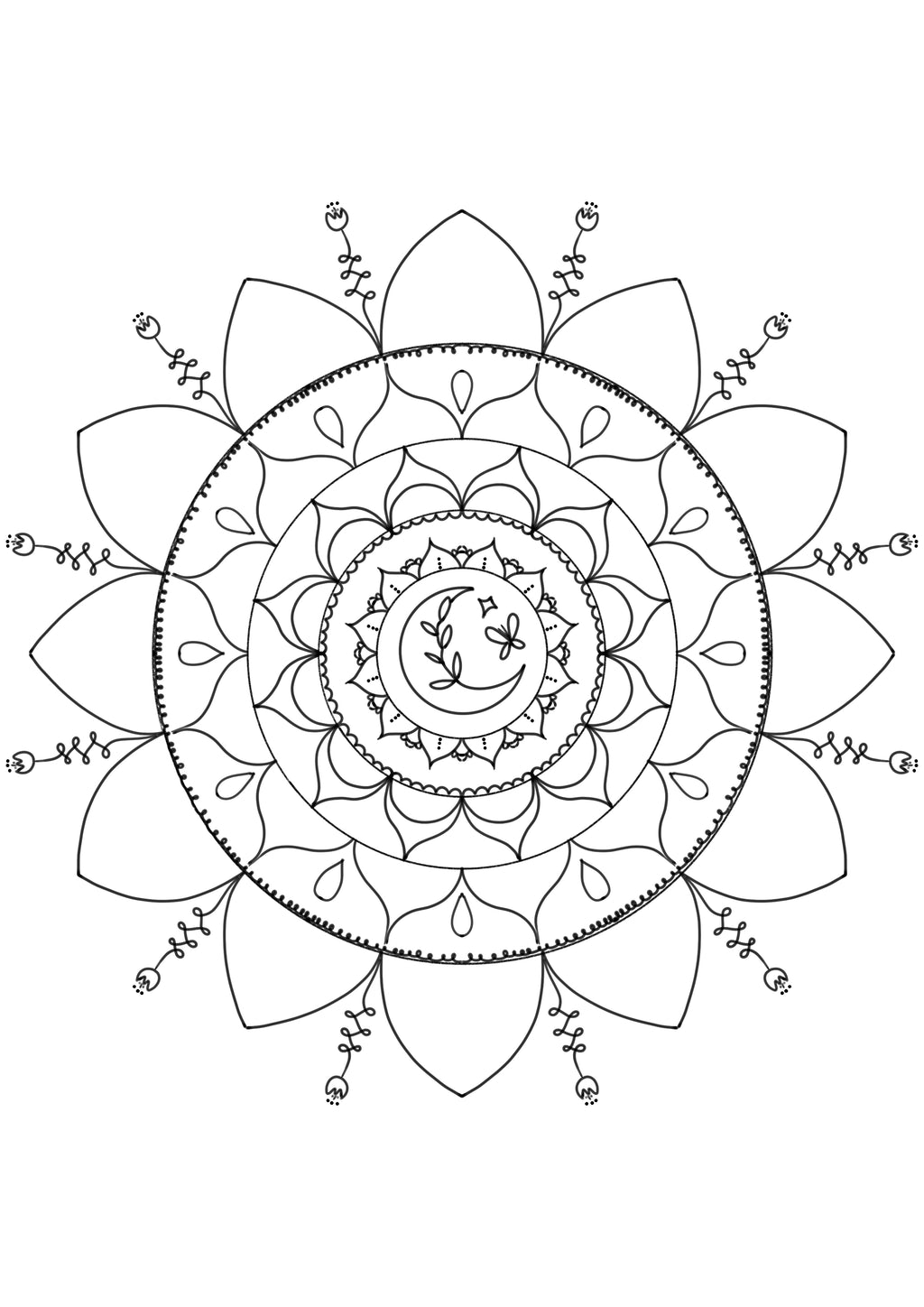 Mandala colouring book