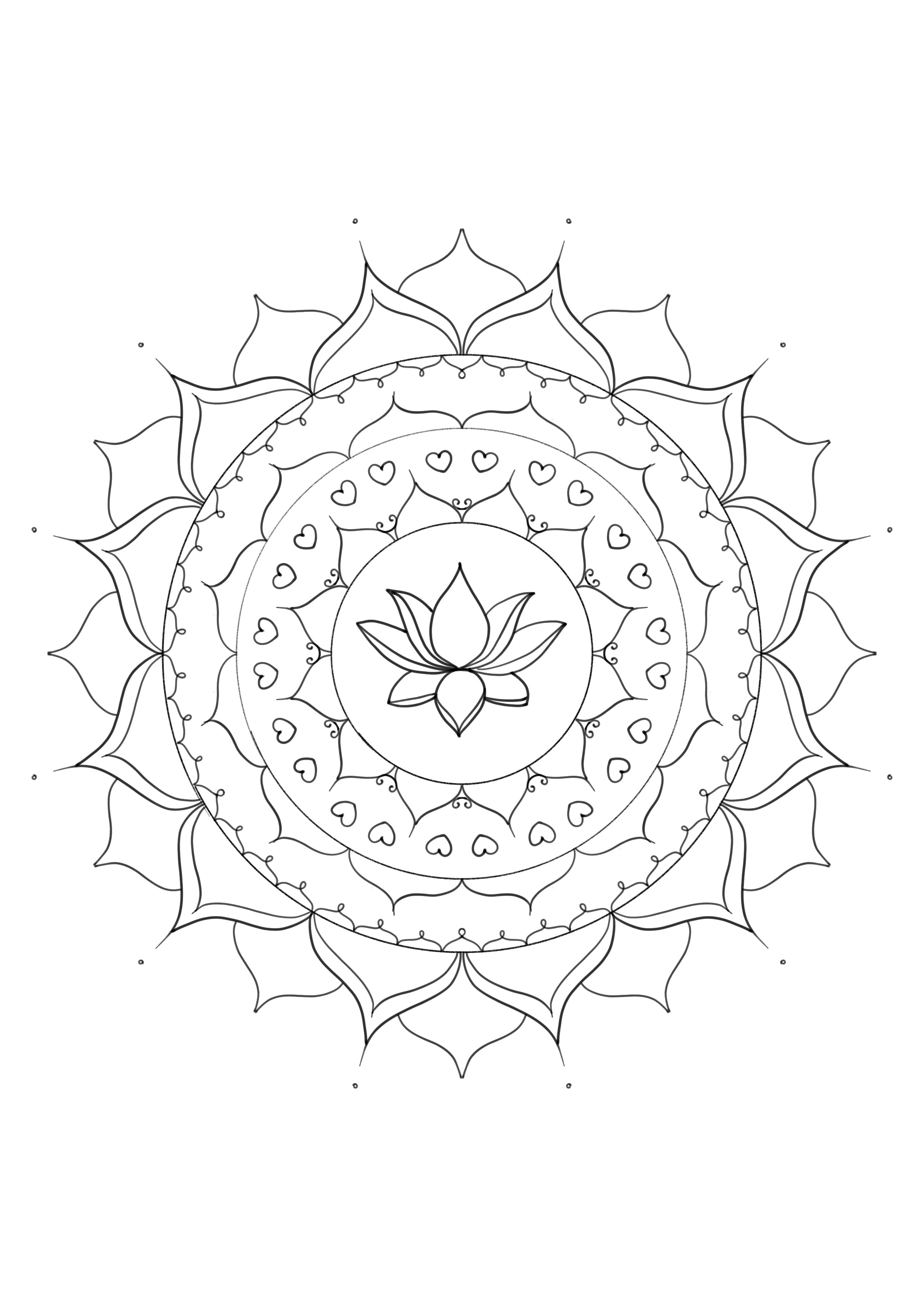 Mandala colouring book