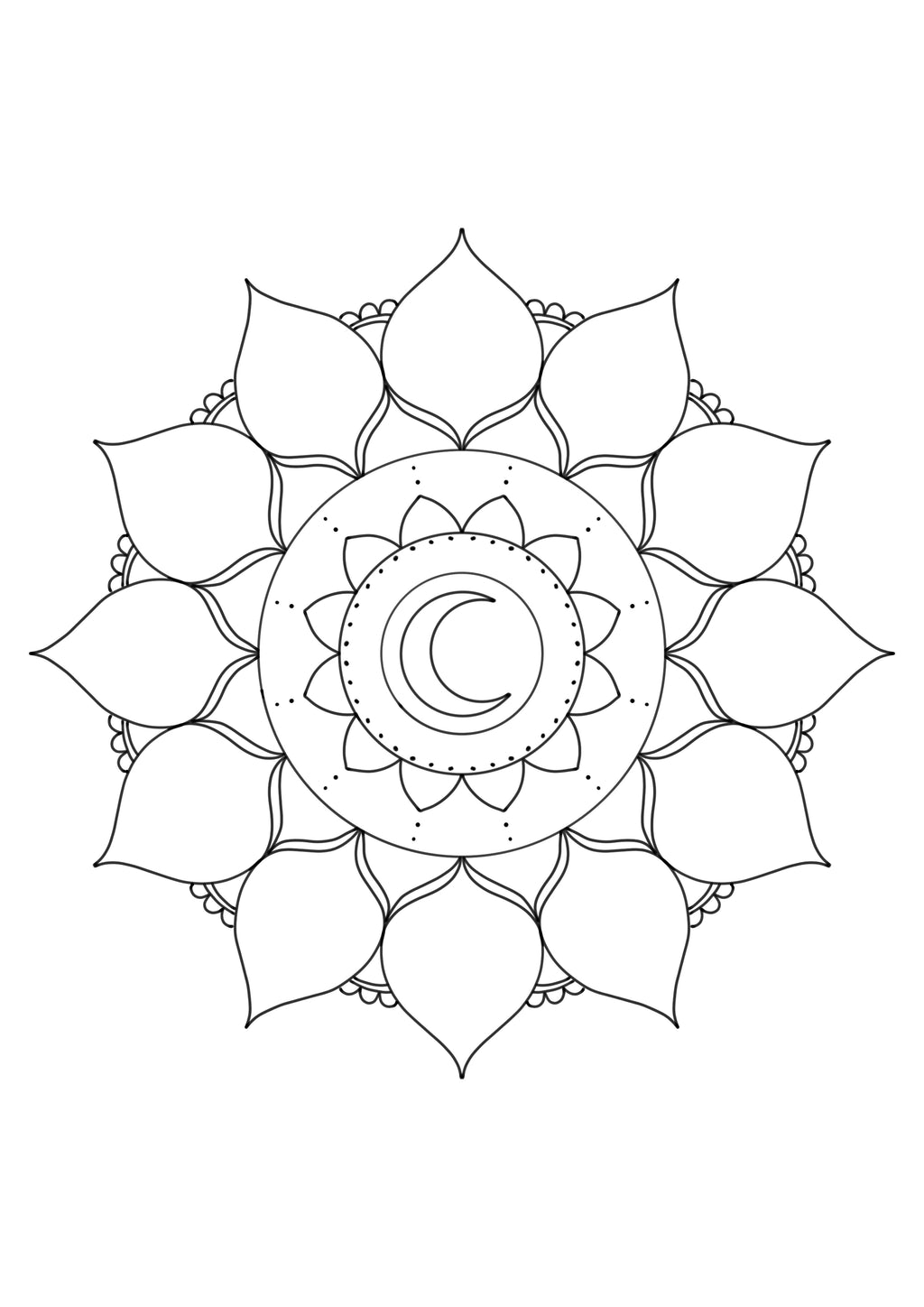Mandala colouring book