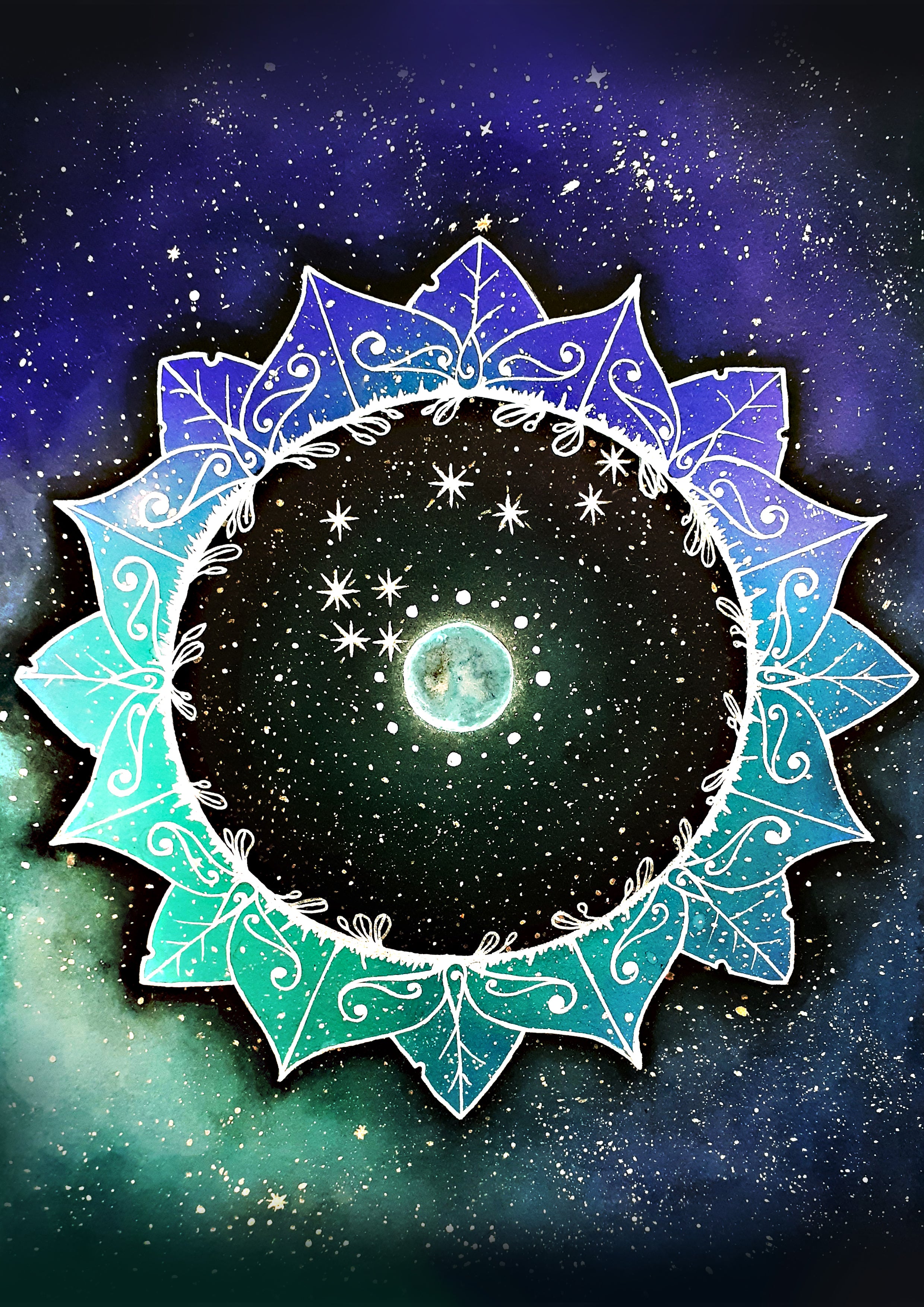 Matariki mandala digital illustration download
