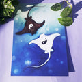 Sting ray yin yang digital illustration download